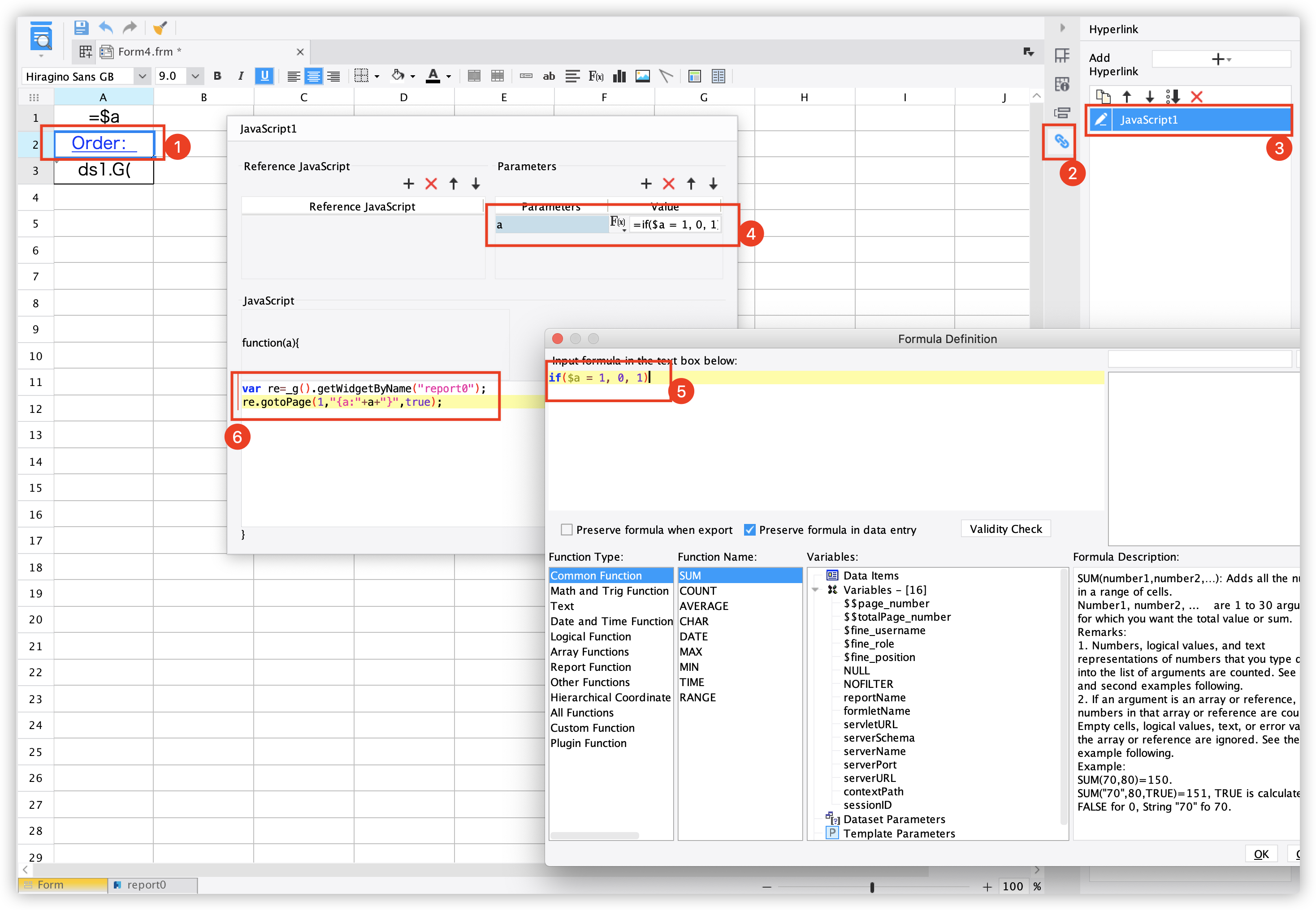 JS Click header to sort in the dashboard-FineReport Help Document
