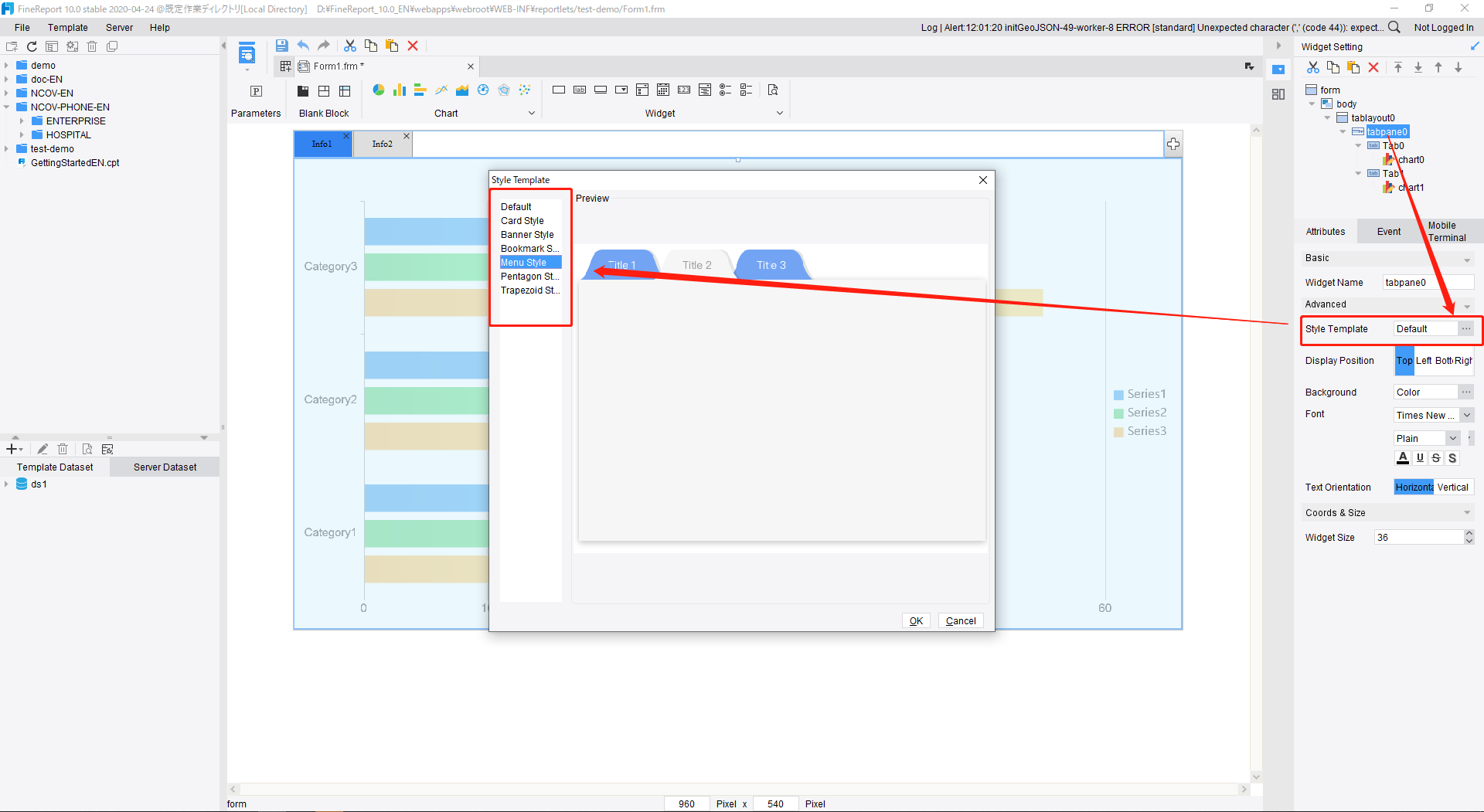 Tab Block-FineReport Help Document