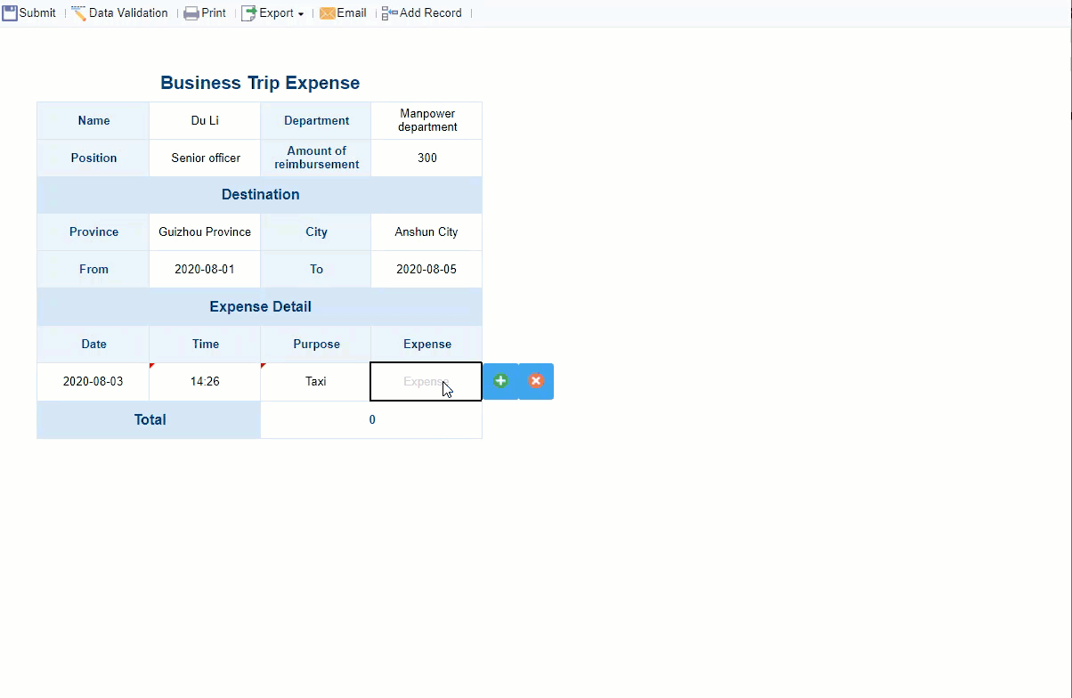 Customized Data Entry-FineReport Help Document