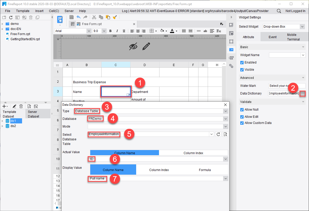 Customized Data Entry-FineReport Help Document