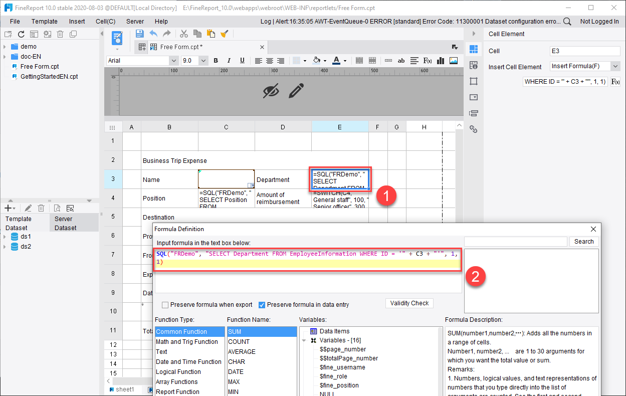 Customized Data Entry-FineReport Help Document