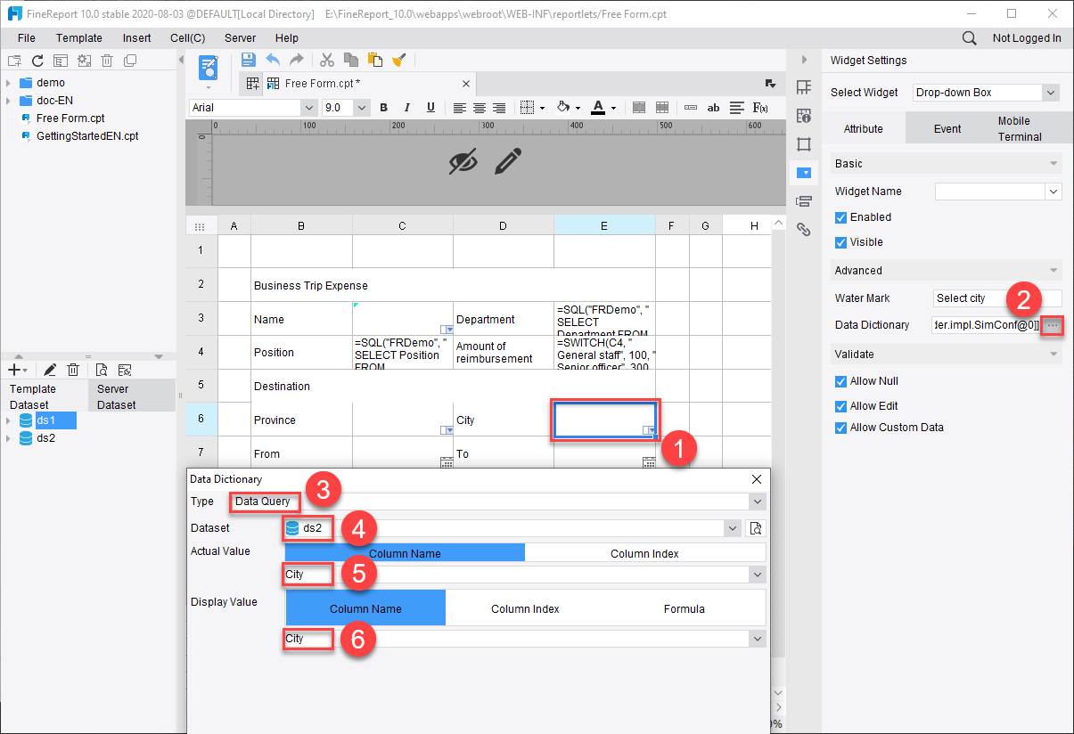 Customized Data Entry-FineReport Help Document