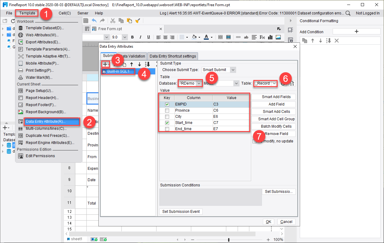 Customized Data Entry-FineReport Help Document