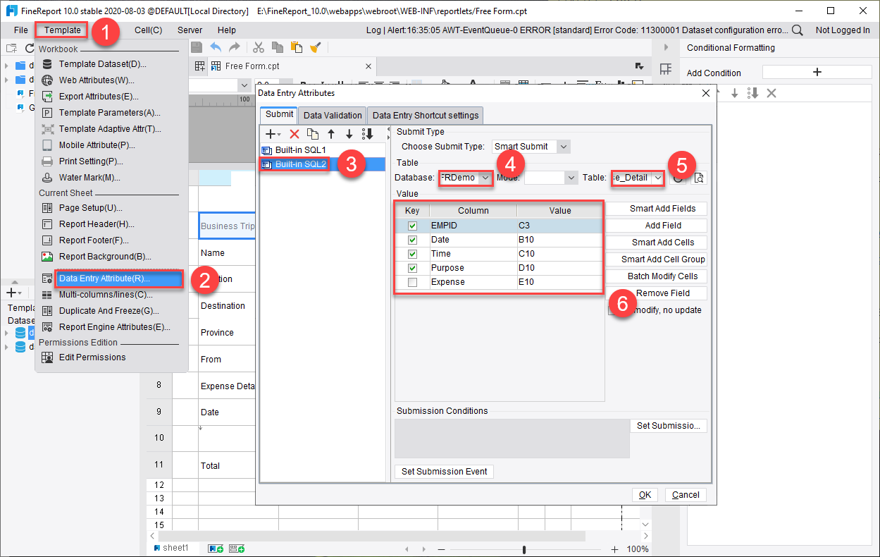Customized Data Entry-FineReport Help Document