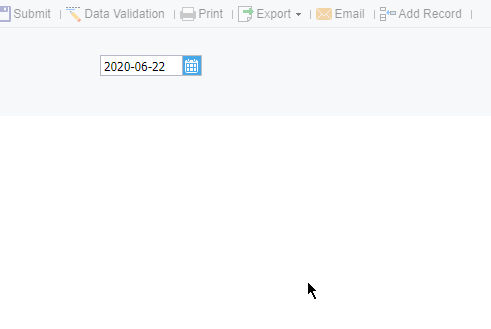 JS Customize Height of the Date Widget-FineReport Help Document