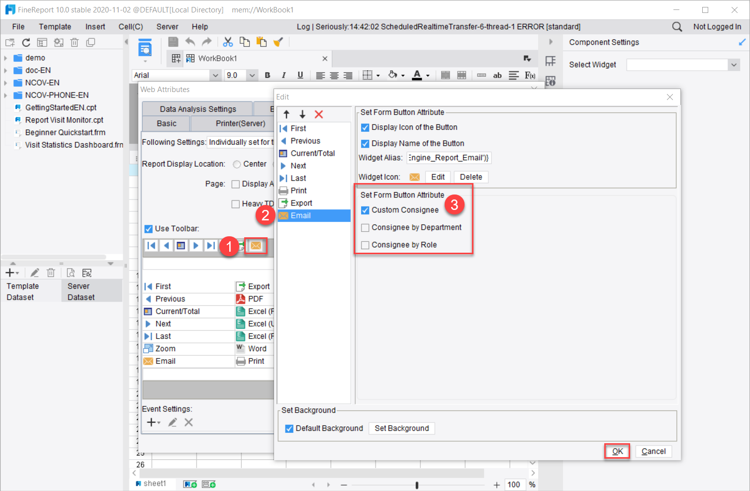 Report Toolbar-FineReport Help Document