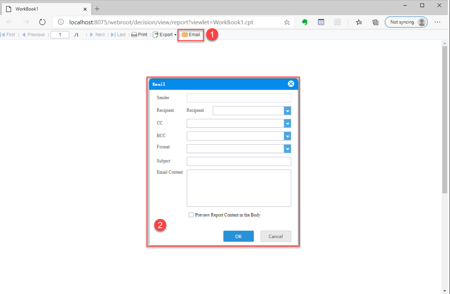Report Toolbar-FineReport Help Document