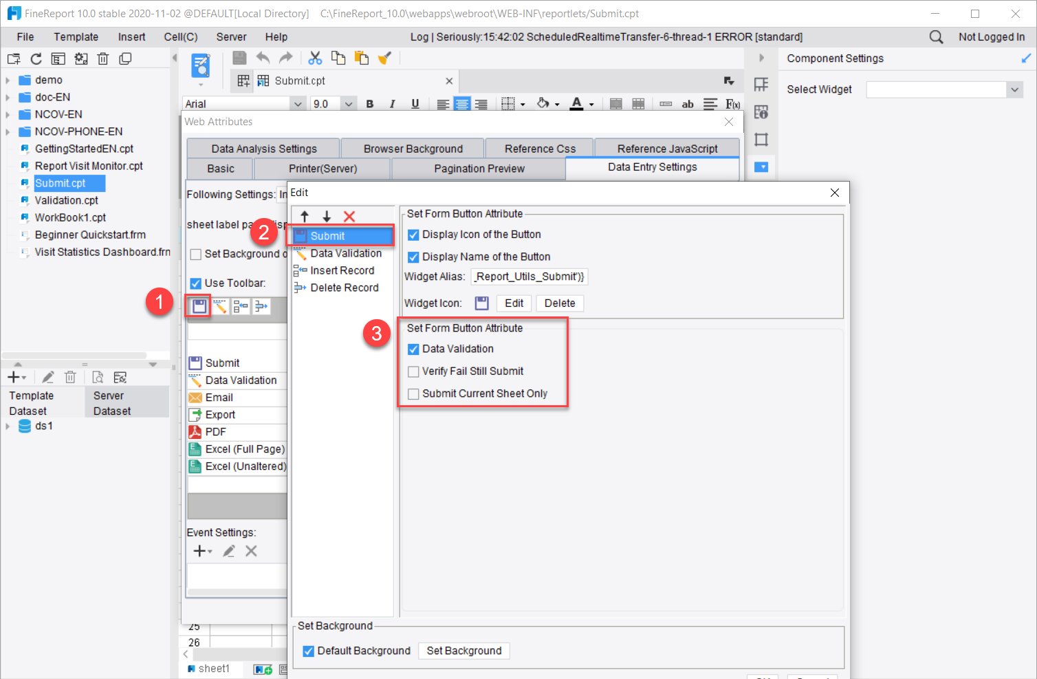 Report Toolbar-FineReport Help Document