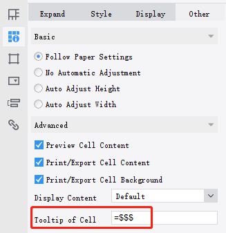JS Customize the Style of Cell Prompt Text-FineReport Help Document