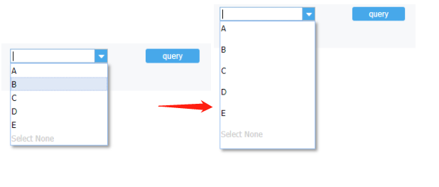 JS Control Height and Number of Drop down Box Options FineReport