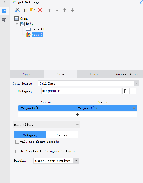 Dashboard Data Source-FineReport Help Document