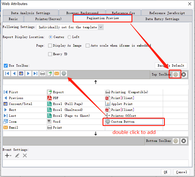 Use Custom Button in Toolbar to Control the Display and Hide of Widgets ...