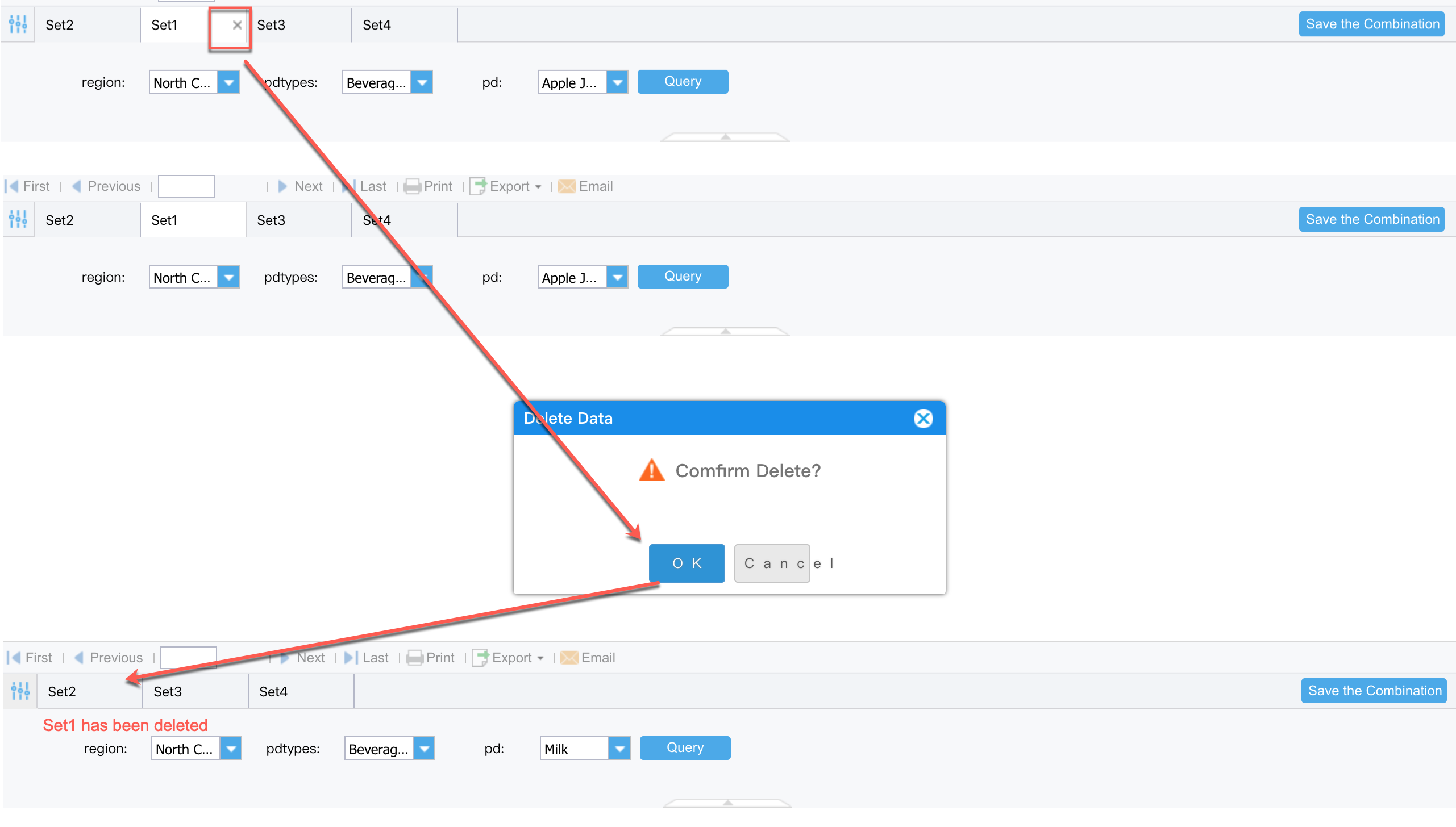 Common Template Parameter Combination-FineReport Help Document