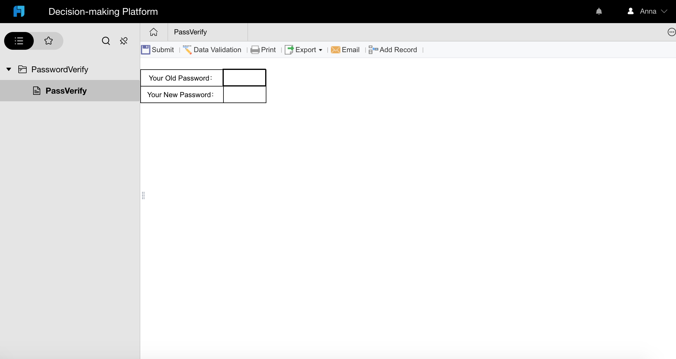 Password Verification-FineReport Help Document