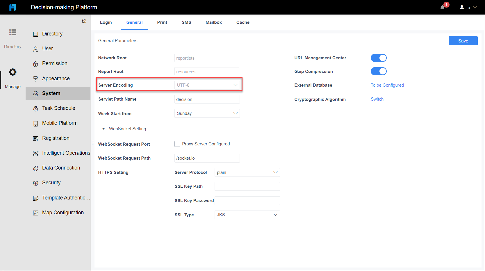 General Setting-FineReport Help Document