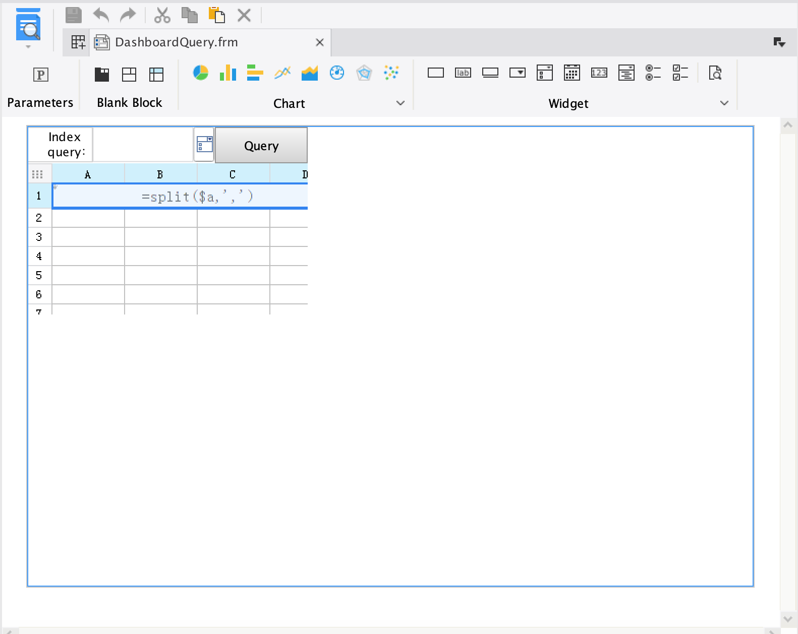 Dashboard query after clicking query widget-FineReport Help Document