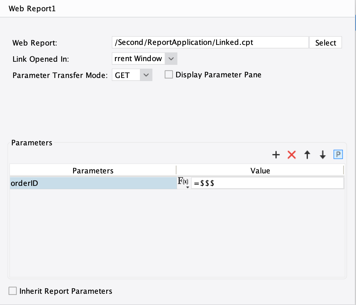 Hyperlink Open Position-FineReport Help Document