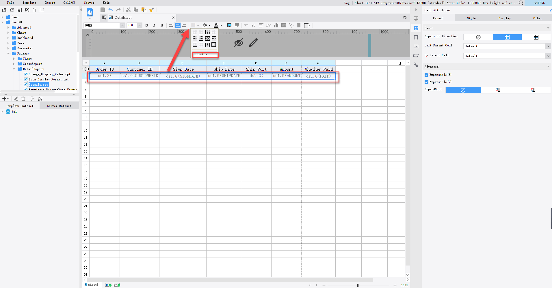 Solution to the Thick Top Border of First Row when Freezing the Title ...