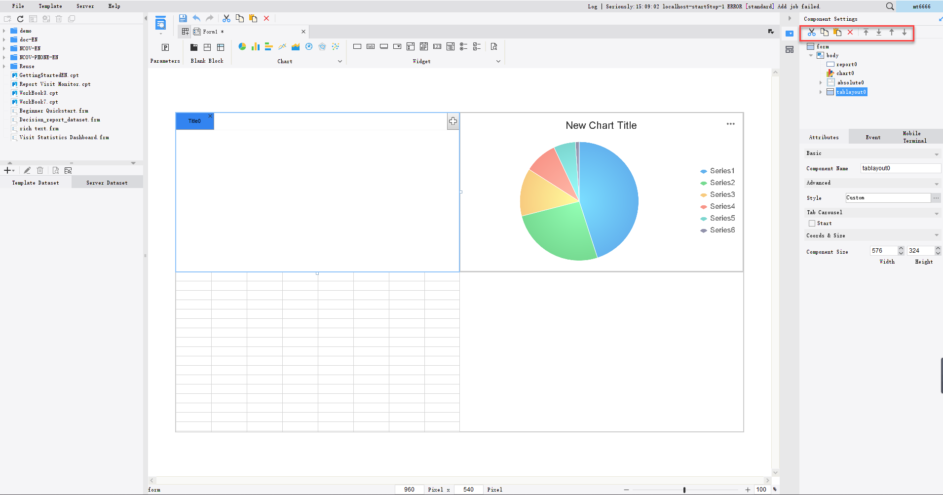 Dashboard Design Interface-FineReport Help Document