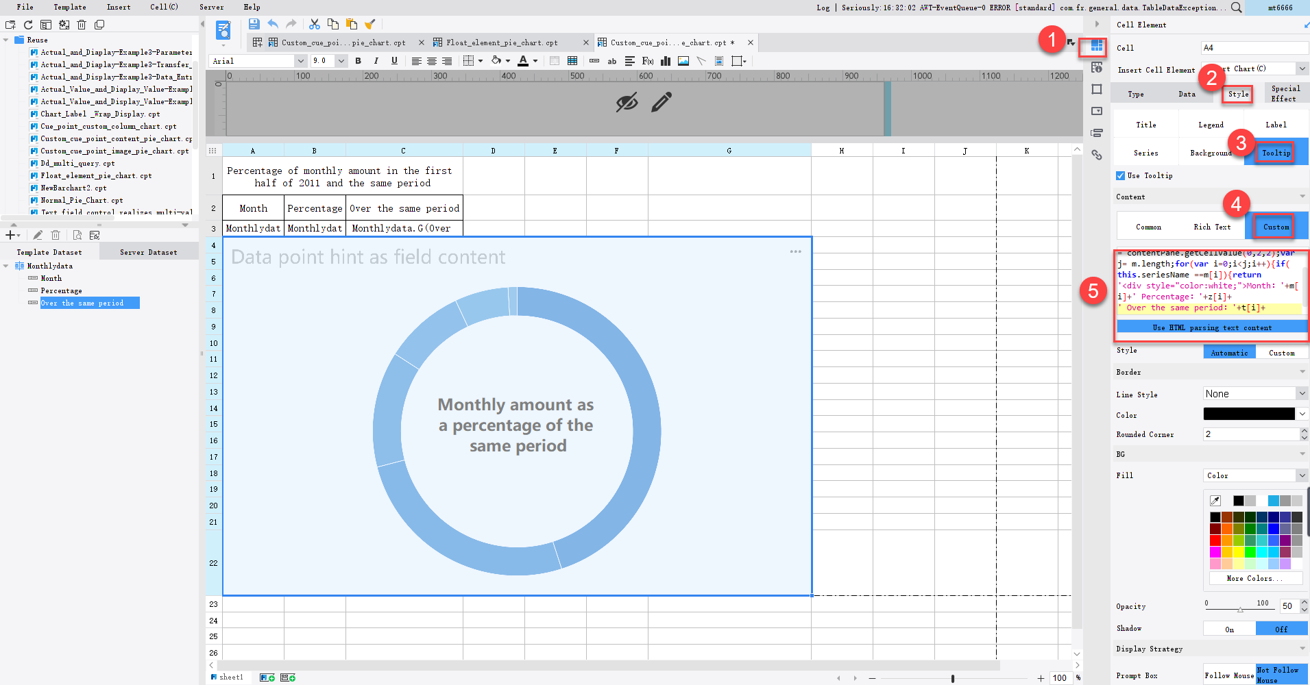 Custom Tooltip-FineReport Help Document
