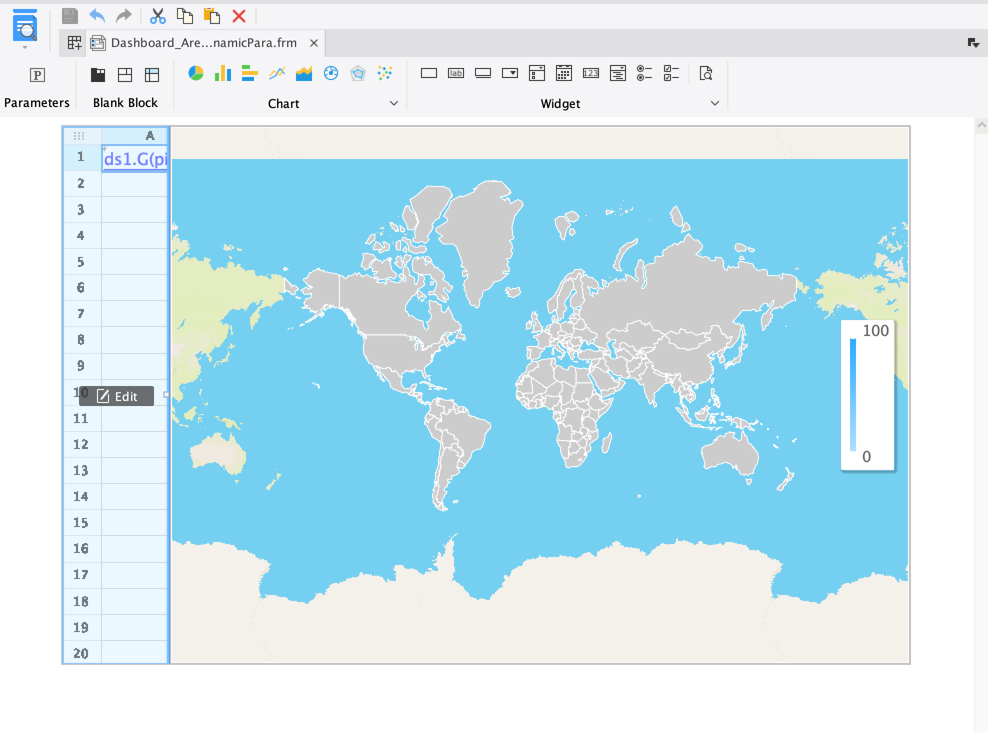 Using template parameters to dynamically display area map in Dashbaord ...