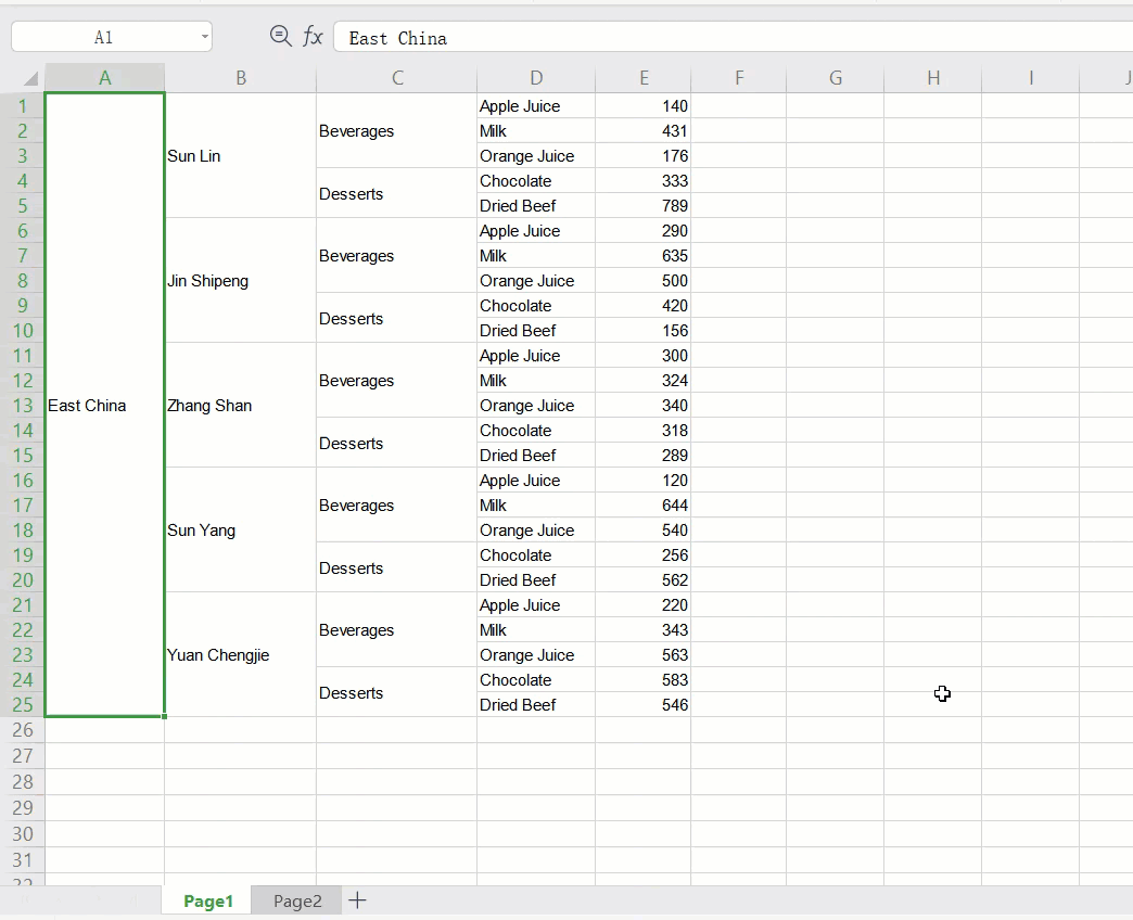 Sheet ごとに Excel へエクスポート- FineReport Help Document
