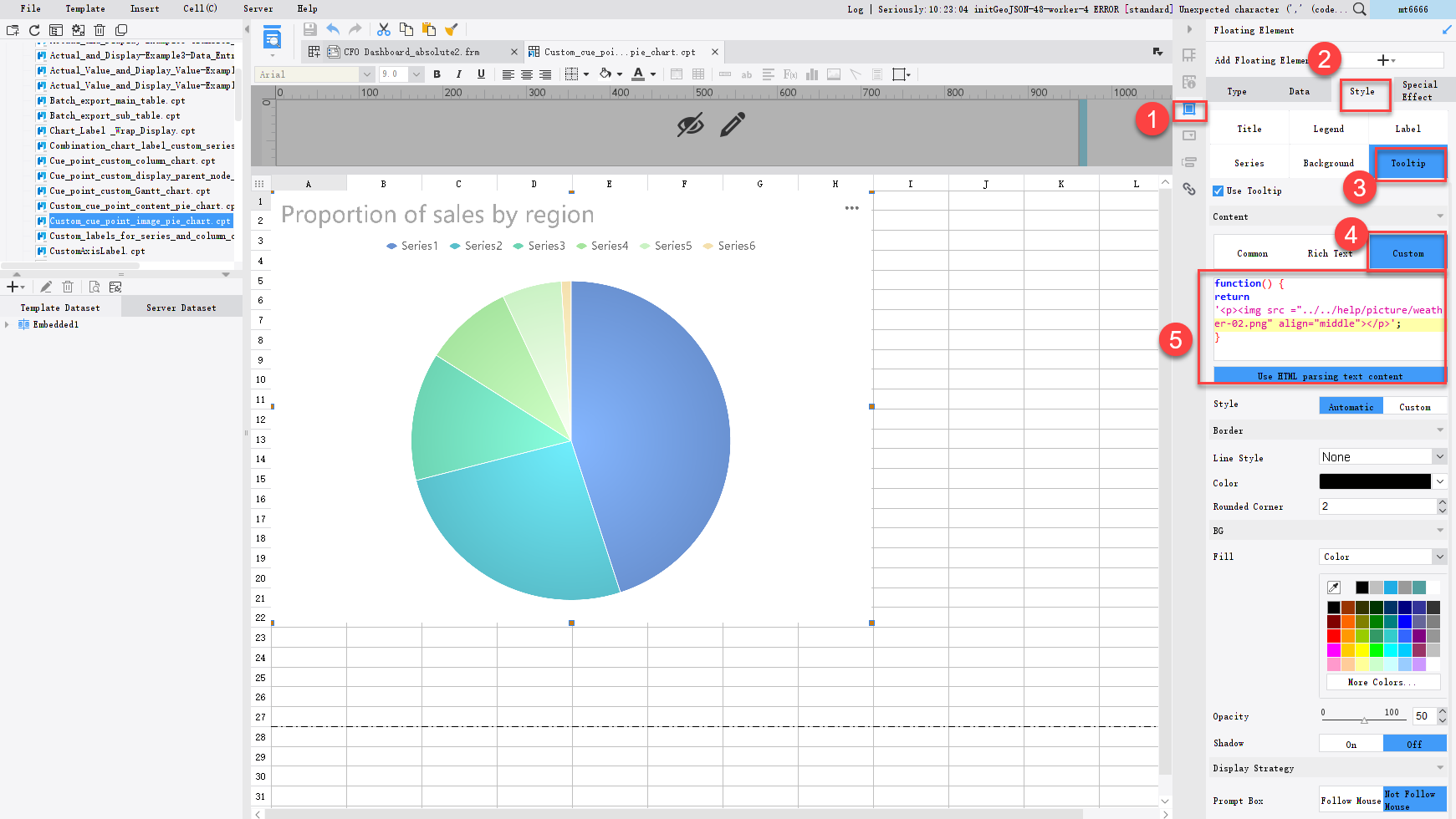 Custom Tooltip-FineReport Help Document
