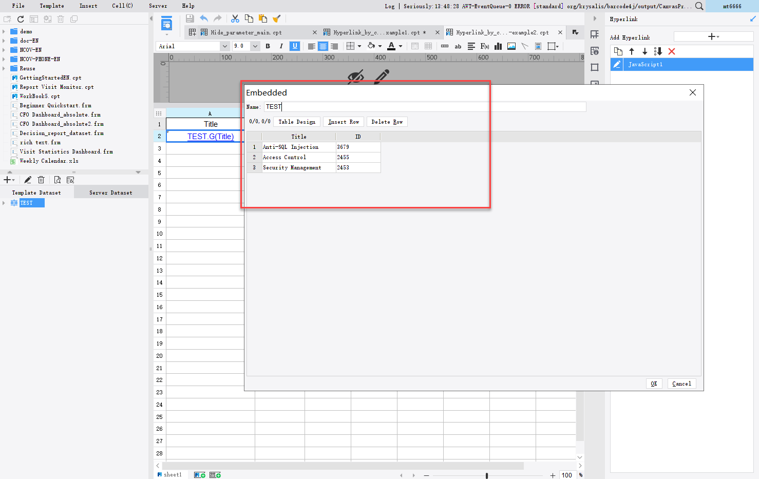 Hyperlink to different URL by content-FineReport Help Document