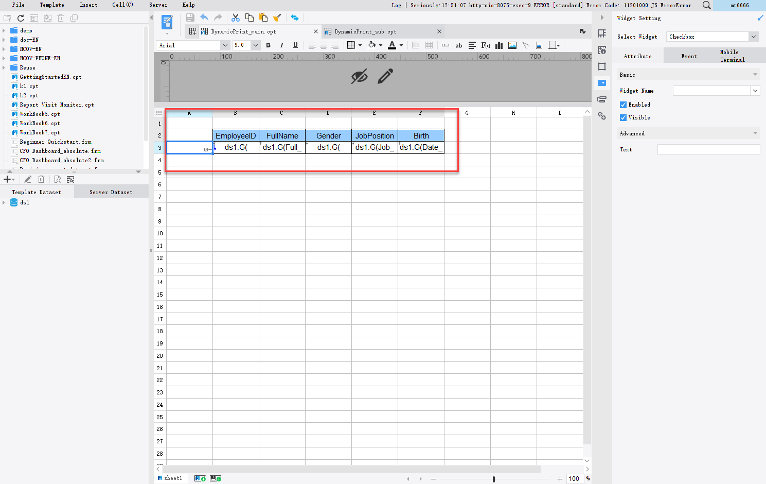Dynamic printing-FineReport Help Document