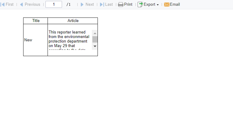 Scroll bar within cell-FineReport Help Document