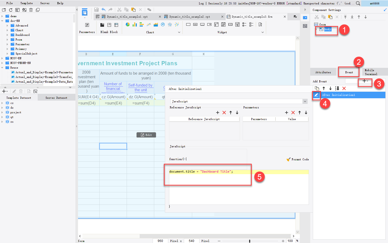 javascript-finereport help document Images High... Dynamic report title-FineReport Help Document