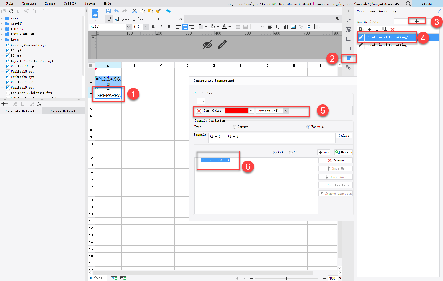 Dynamic calendar report-FineReport Help Document
