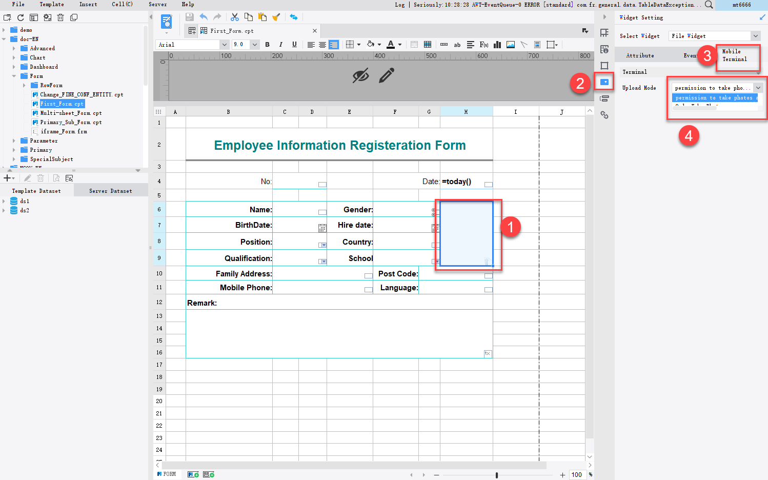Data entry upload image-FineReport Help Document