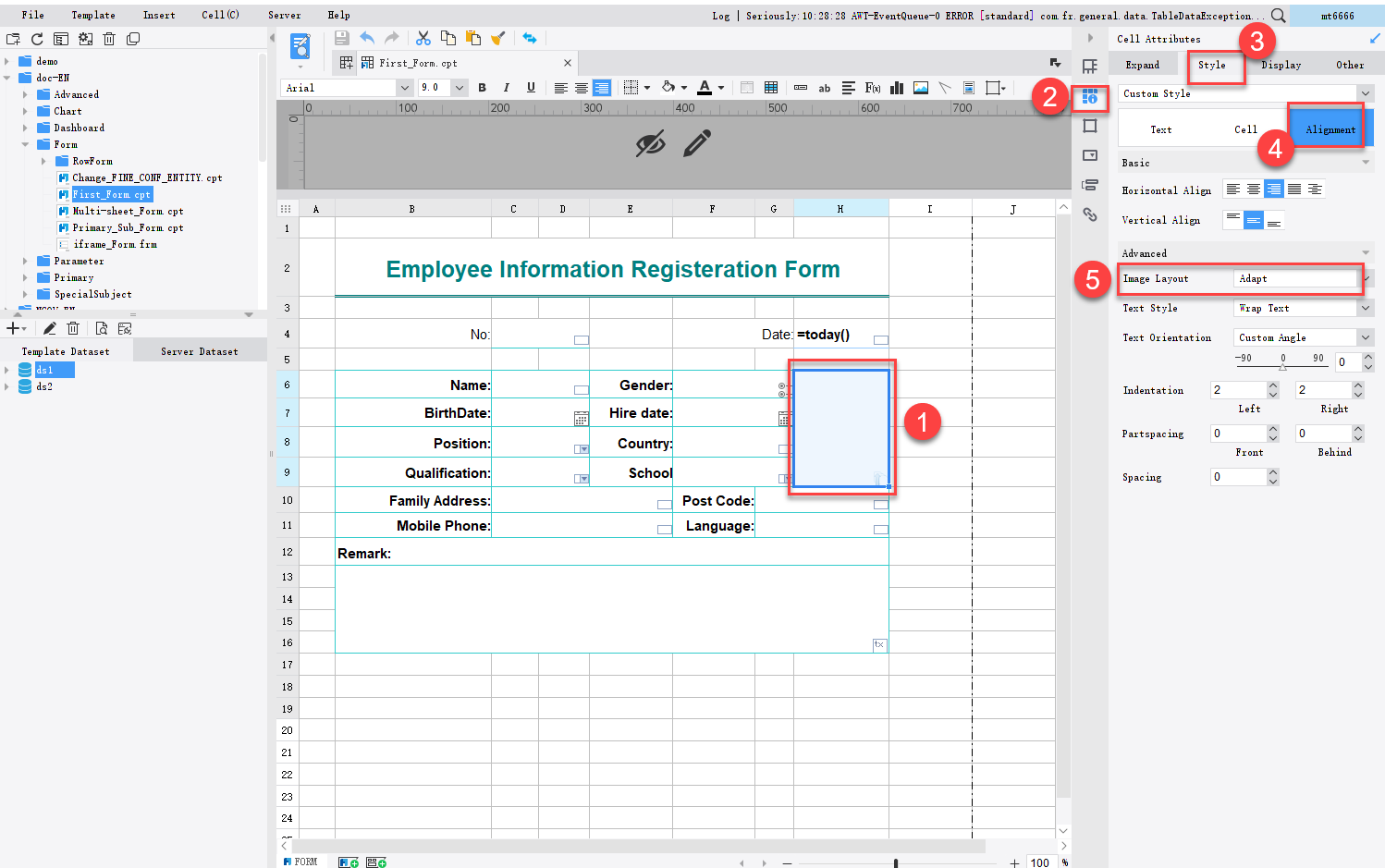 Data entry upload image-FineReport Help Document