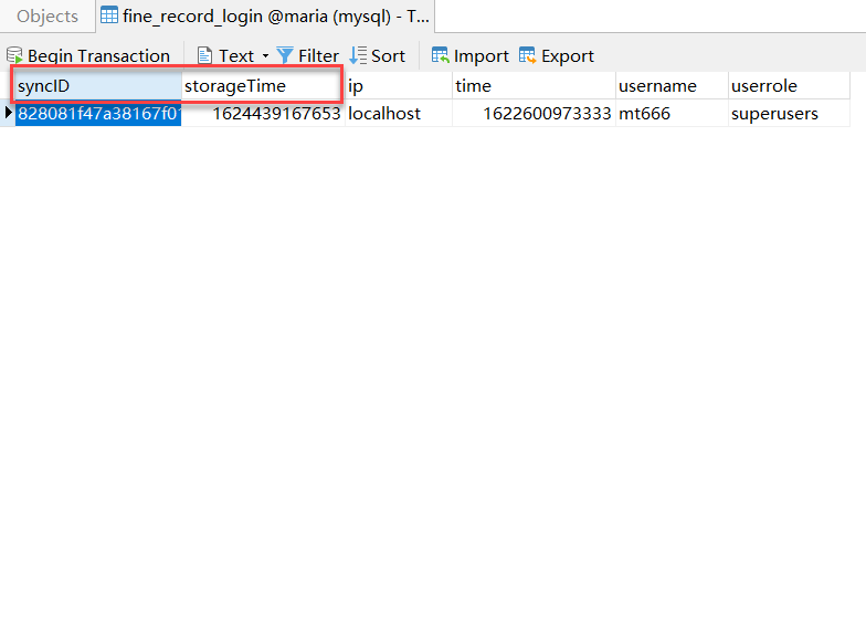 ログデータをデータベースに同期する- FineReport Help Document