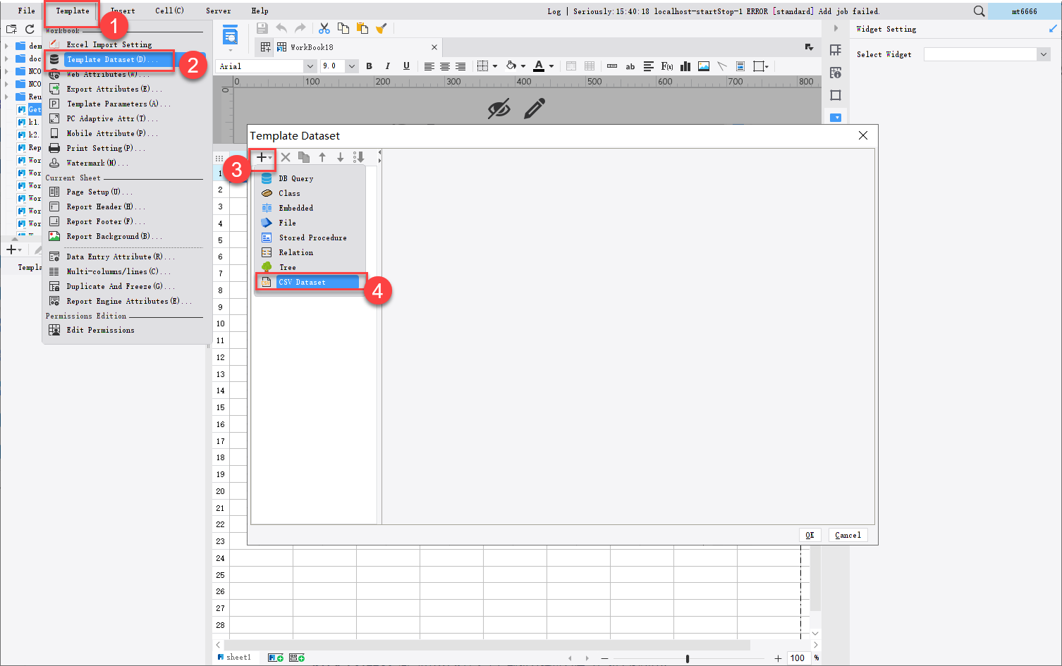 CSV Dataset-FineReport Help Document