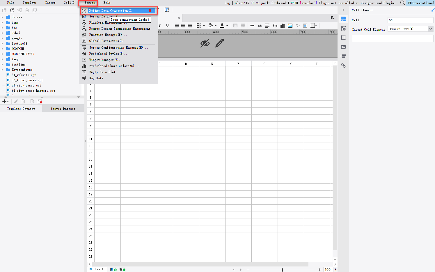 Data Connection Overview-FineReport Help Document