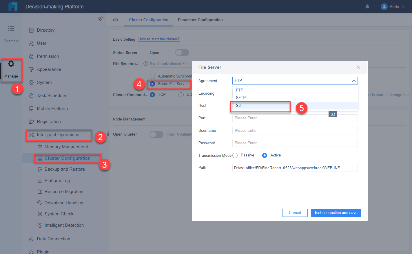 S3 File Server S3 Repository Plugin-FineReport Help Document