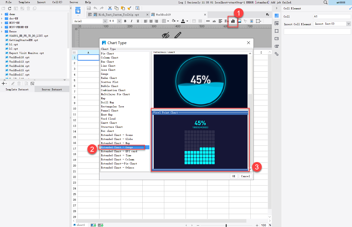 Extended Chart - Carousel Pixel Point Chart-FineReport Help Document