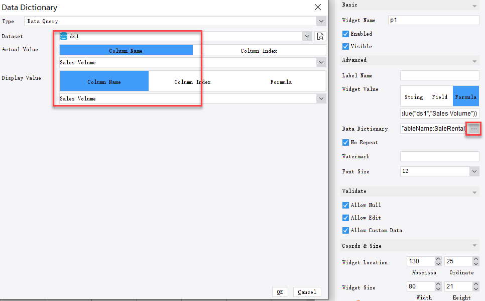 Widget dynamic default value-FineReport Help Document