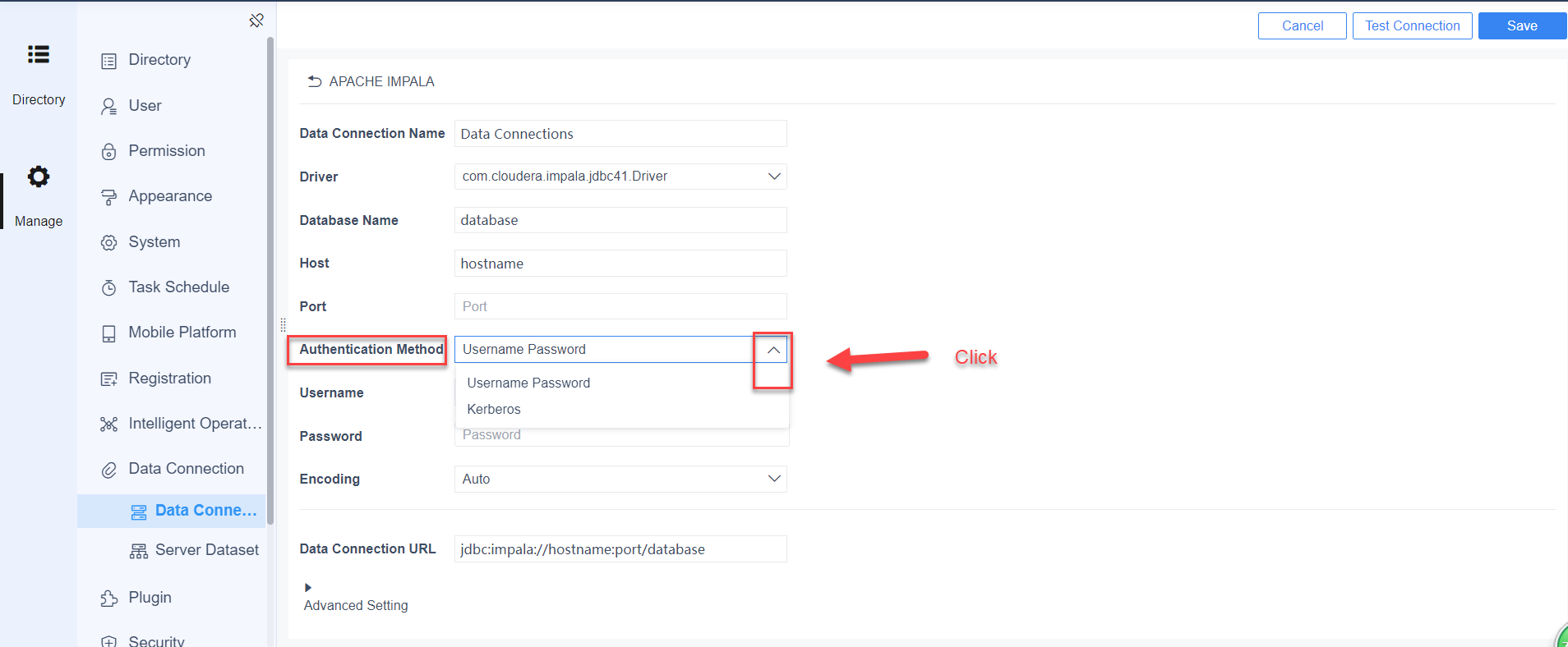 [Platform] Configure data connection-FineReport Help Document