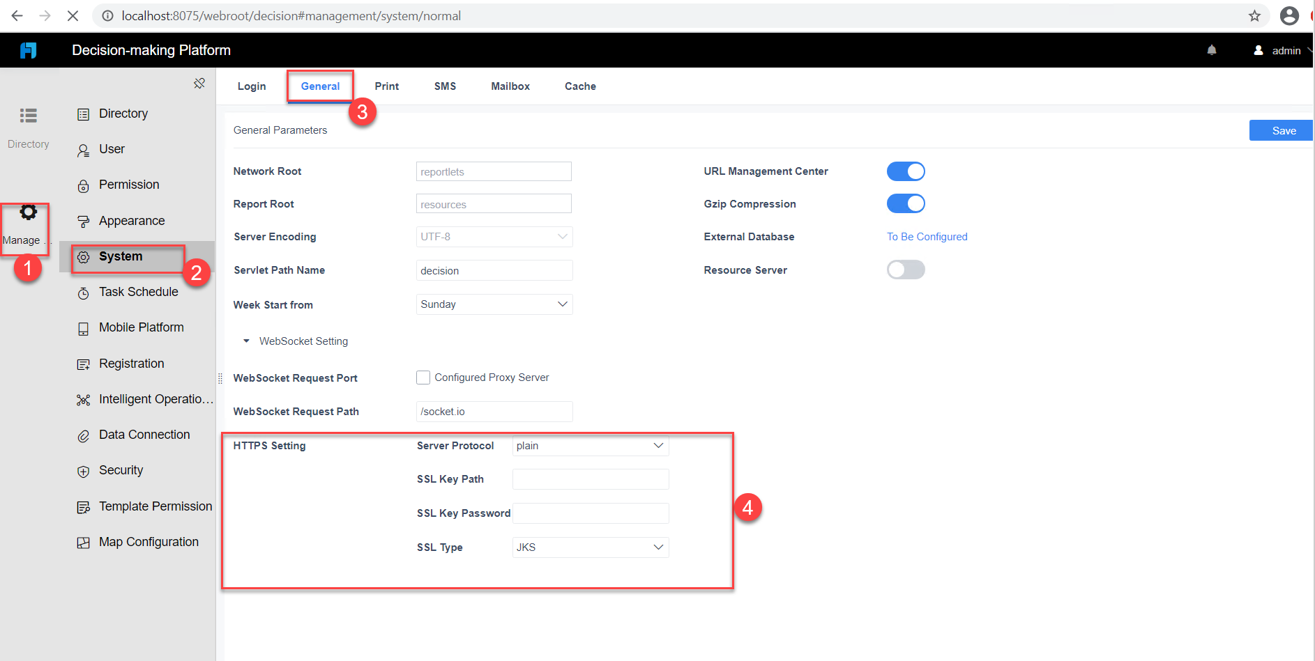 HTTPS access by configuring an SSL certificate-FineReport Help Document