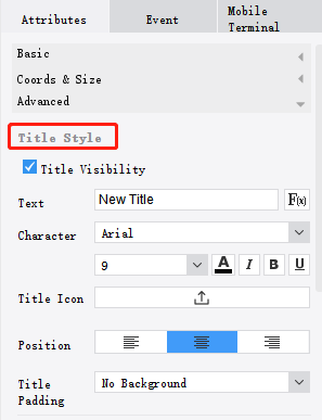 Component Style-FineReport Help Document