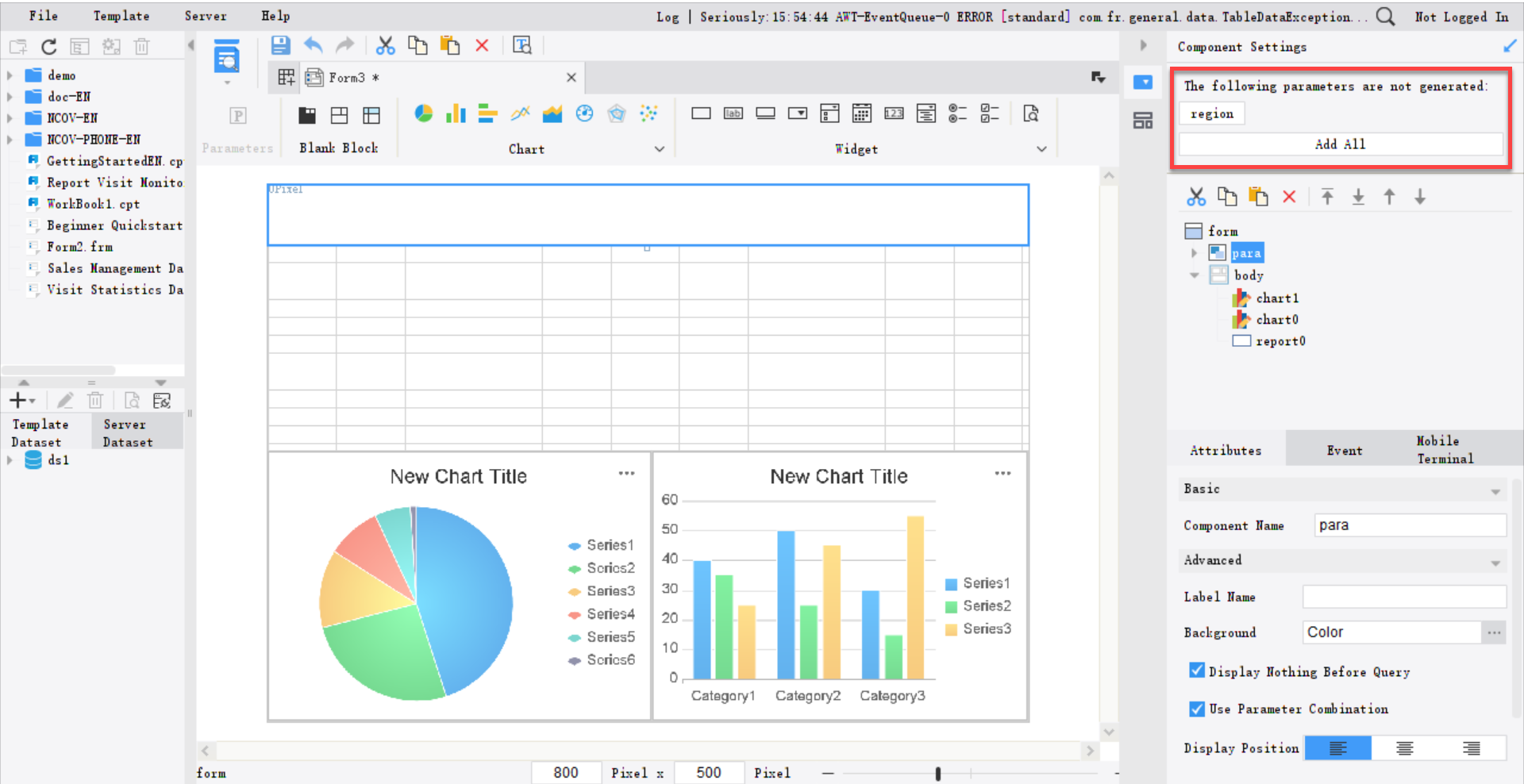 Dashboard Getting Started Example-FineReport Help Document