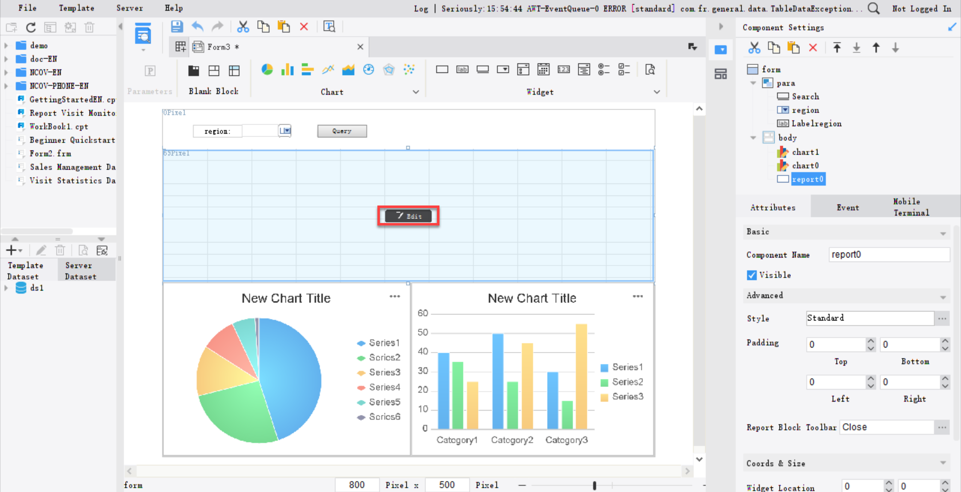 Dashboard Getting Started Example-FineReport Help Document