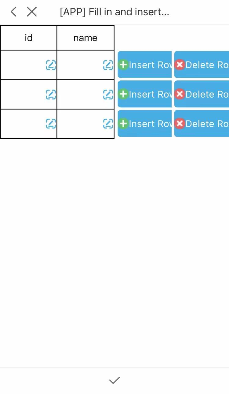 [APP] Data Entry Insert and Delete Rows-FineReport Help Document
