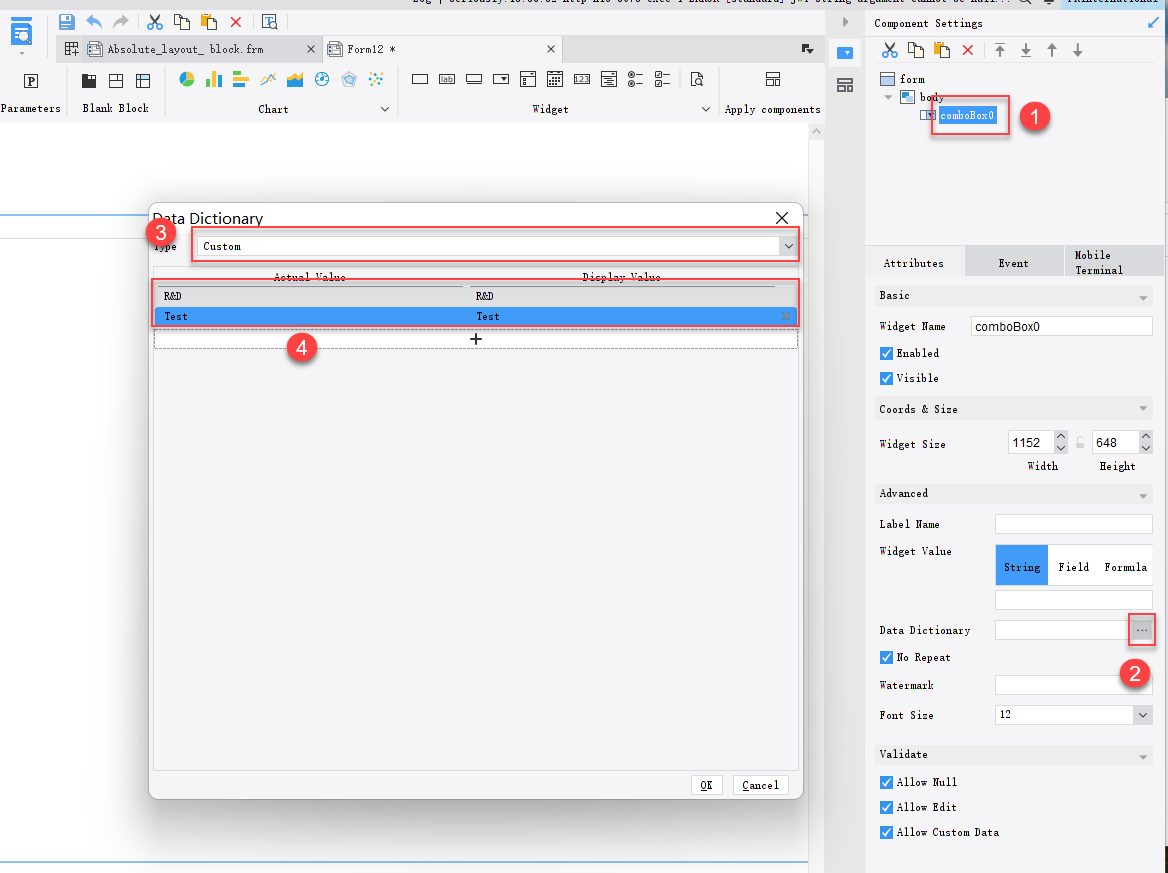 [General] Mobile Terminal Custom Widget Style-FineReport Help Document