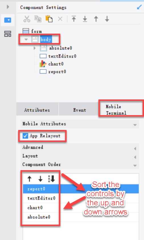 [General]Custom Component Order-FineReport Help Document