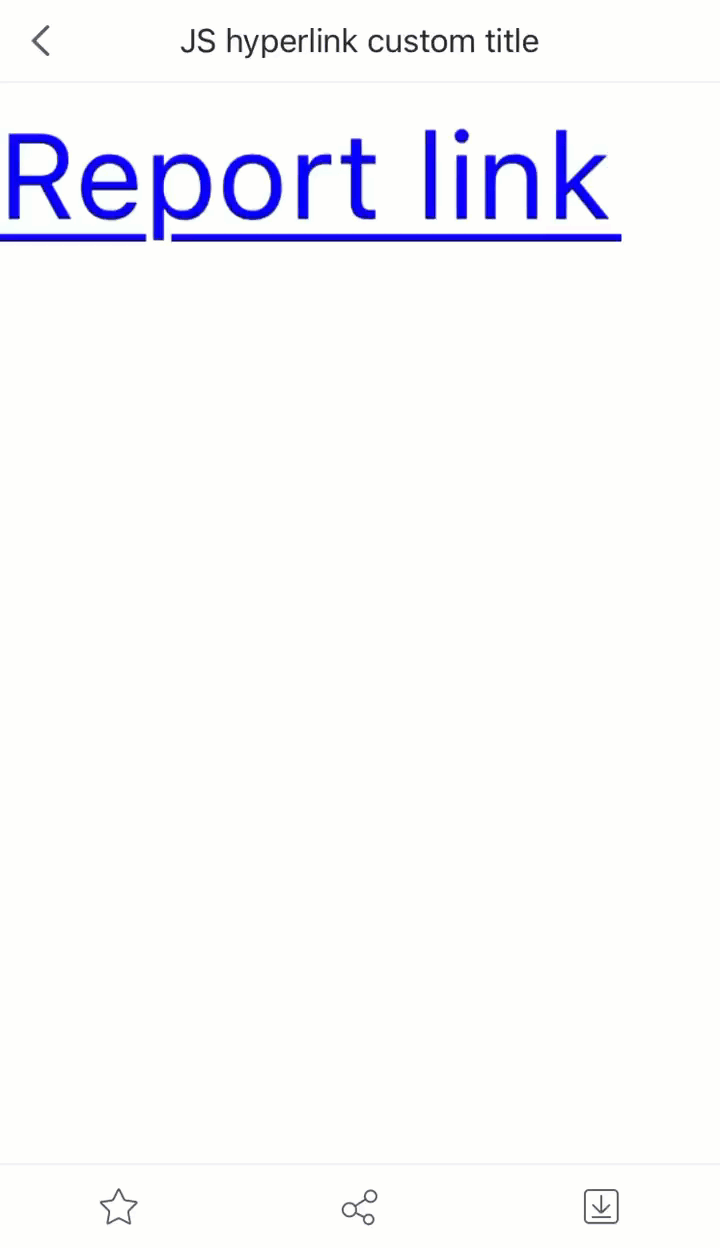 [App] JS Custom Hyperlink Title-FineReport Help Document