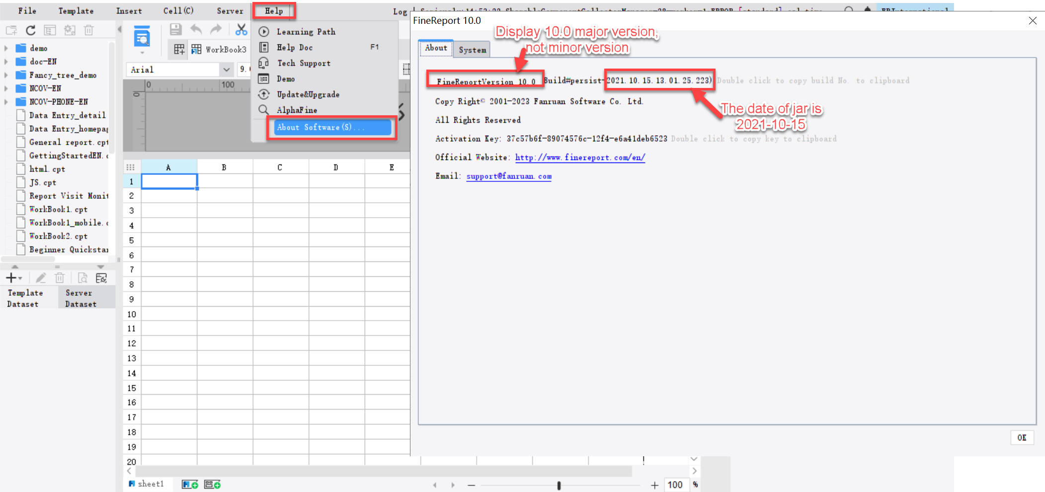 FineReport Version Info-FineReport Help Document